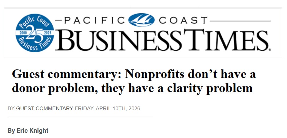Pacific Coast Business Times guest commentary by Eric Knight
